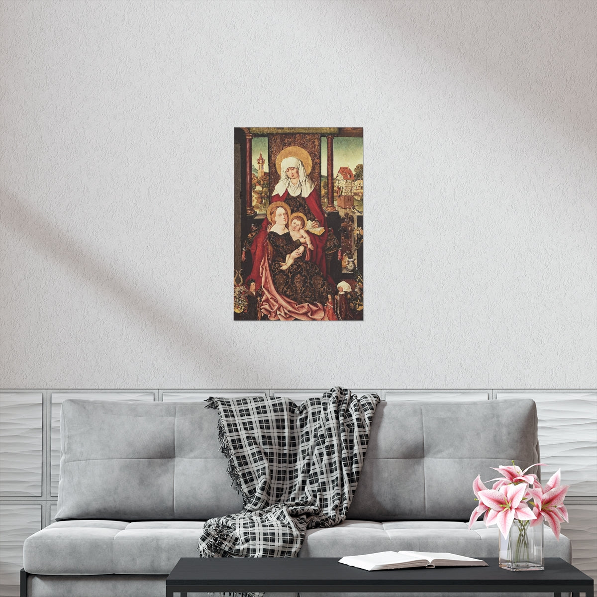 Saint Anne - Grandmother Of The Church - Patron of Housewives Print Poster