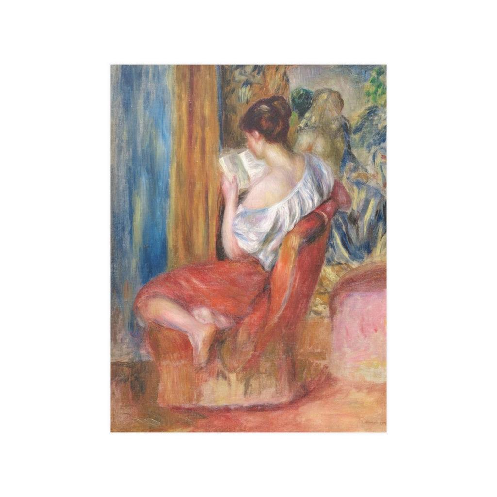 Pierre Auguste Renoir Reading Woman 1900 Print Poster - Art Unlimited