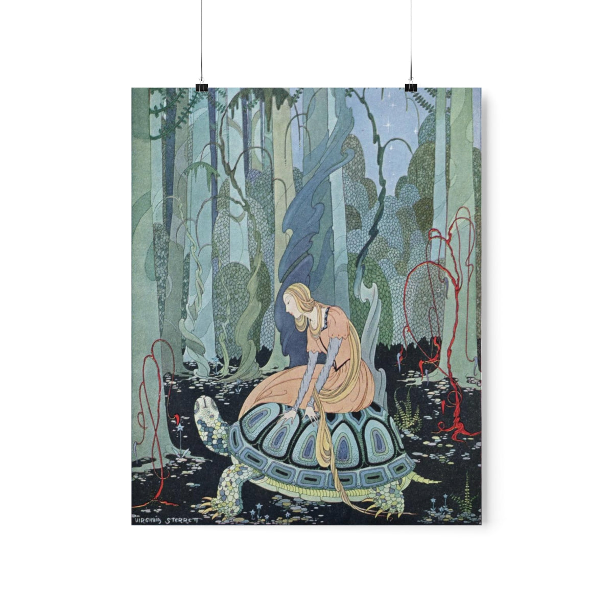 Virginia Frances Sterrett - Blondine On Tortoise Print Poster