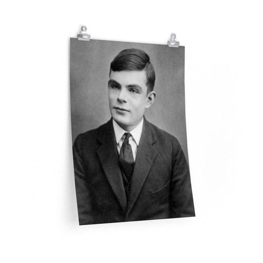 Alan Turing Portrait Print Poster - Art Unlimited