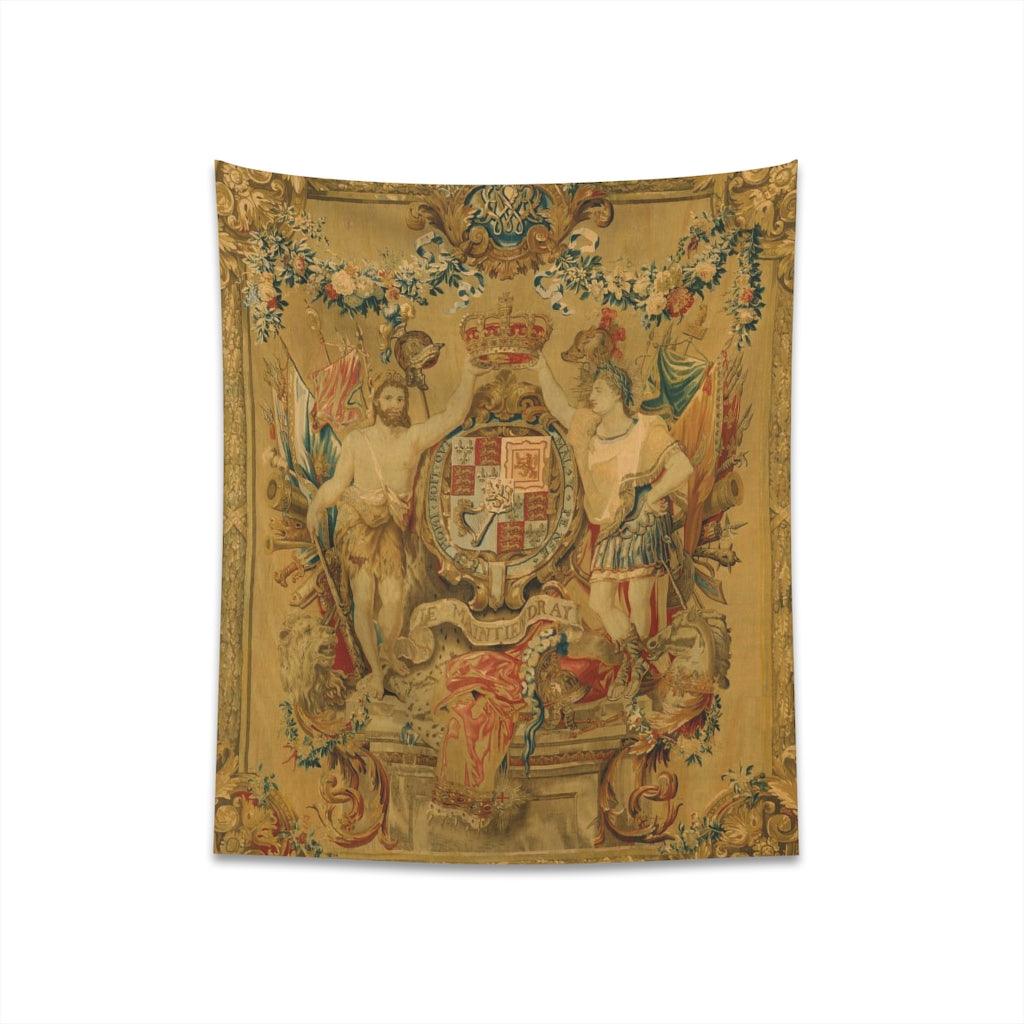 The Arms Of William And Mary - Flemish Family Wall Tapestry - Art Unlimited