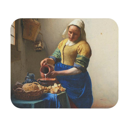 The Milkmaid By Johannes Vermeer Mouse Pad - Art Unlimited
