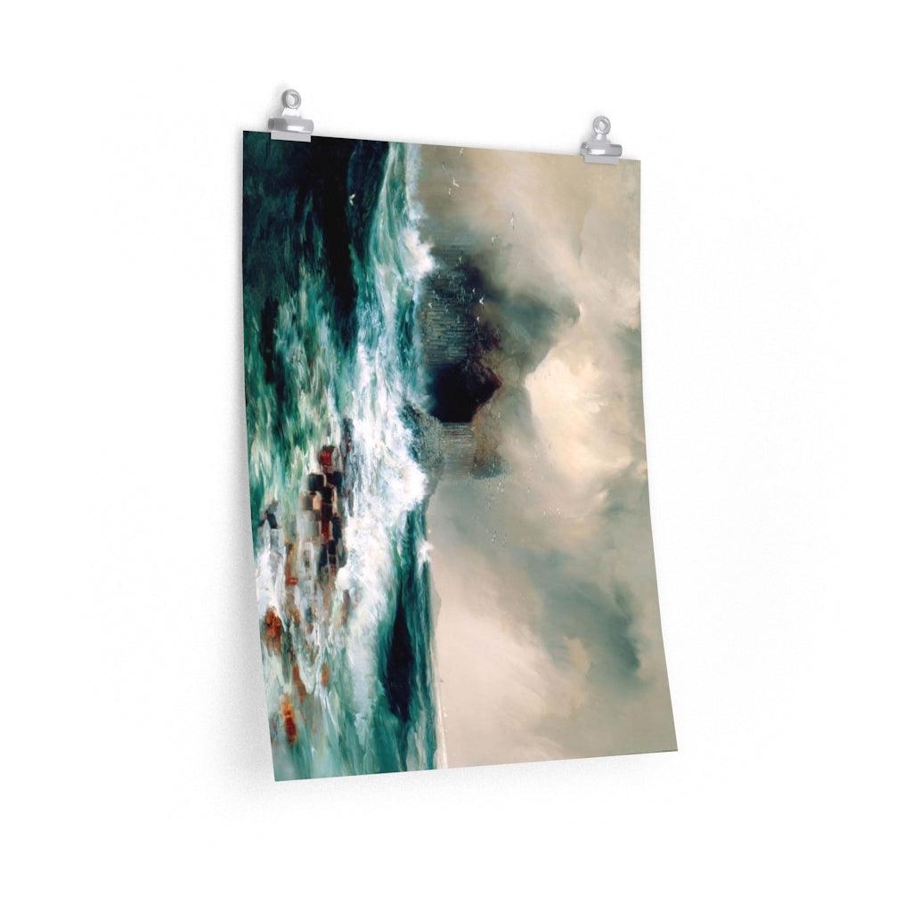 Thomas Moran Fingal's Cave Painting Print Poster - Art Unlimited