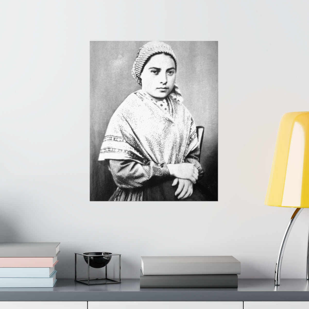 Saint Bernadette Portrait Print Poster