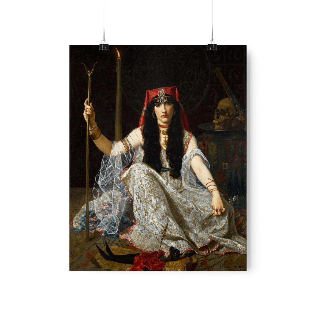 The Sorceress - L Envouteuse Witch Gothic Print Poster