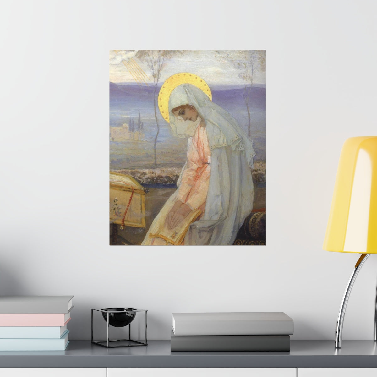 The Annunciation - The Virgin Mary By Mikhail Nesterov Print Poster