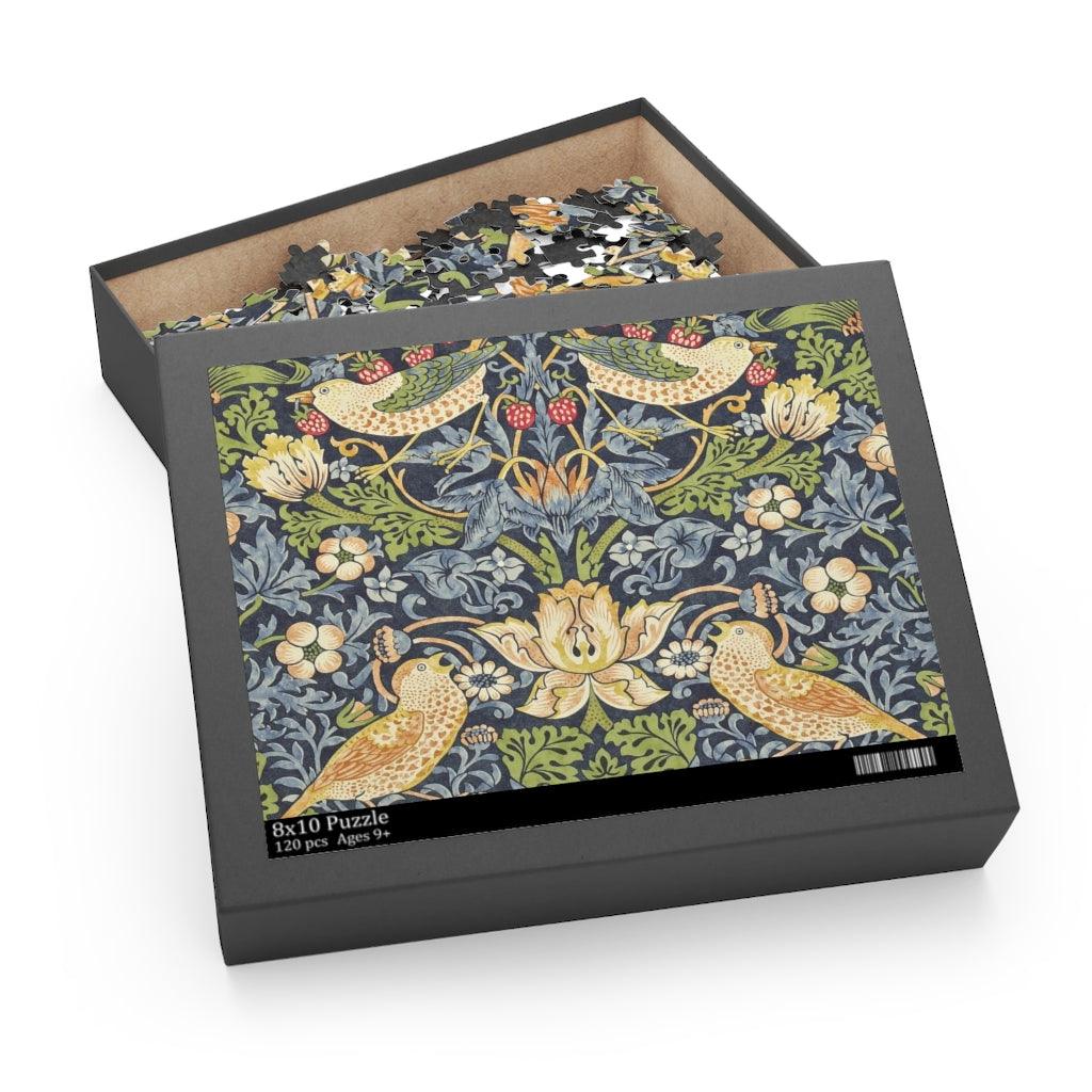 William Morris Strawberry Thief Puzzle (120, 252, 500-Piece) - Art Unlimited