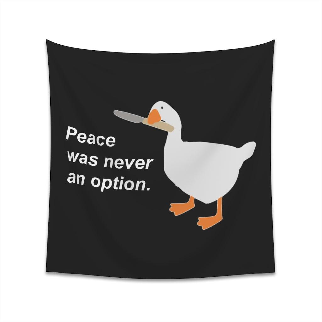 Peace Was Never An Option Wall Tapestry - Art Unlimited