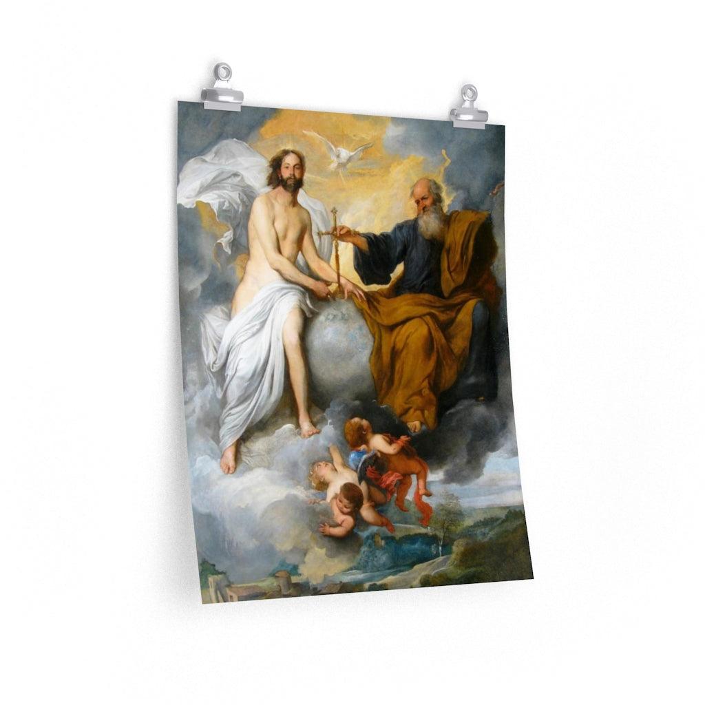 The Holy Trinity By Pietro Novelli Print Poster - Art Unlimited