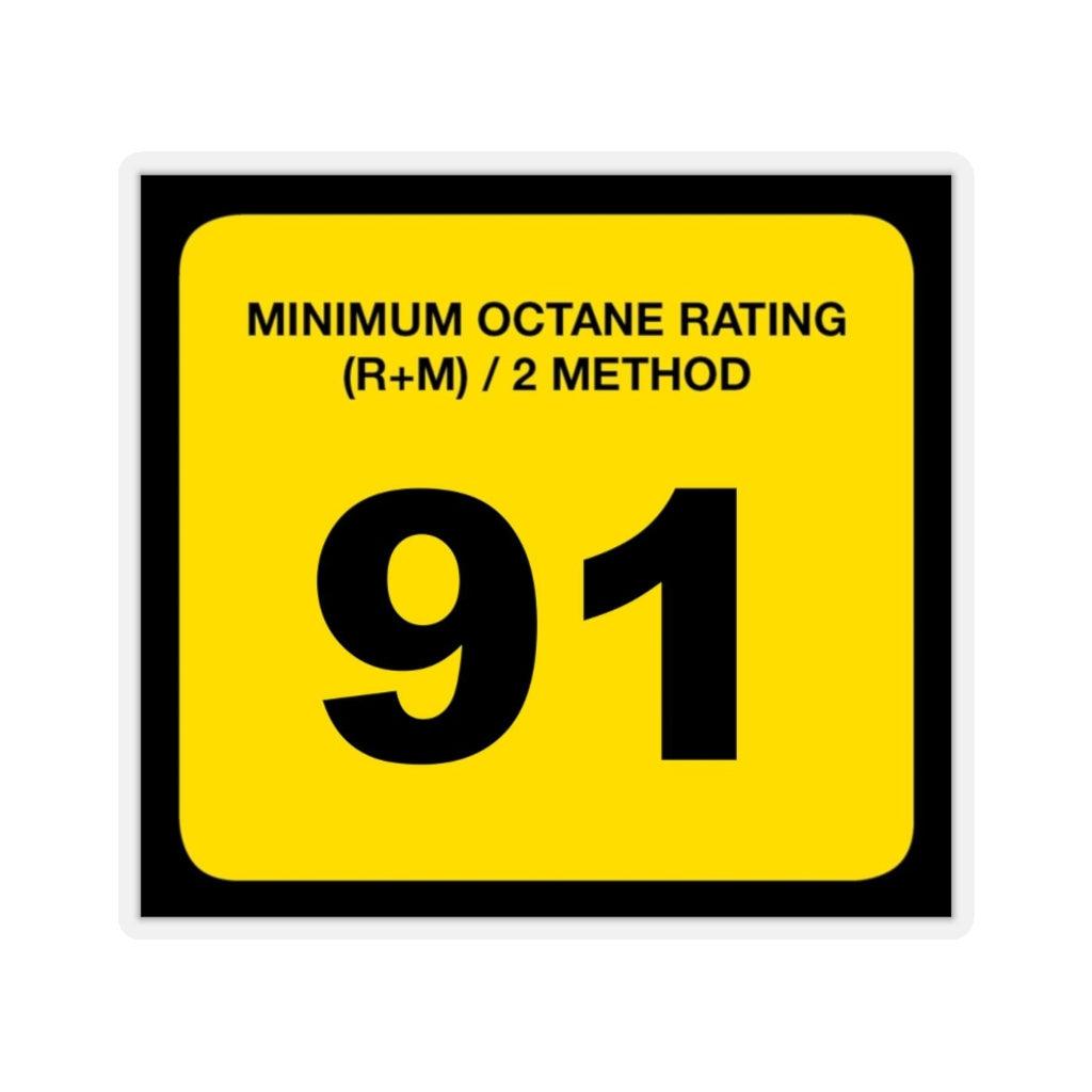 91 Octane Gas Sticker - Art Unlimited