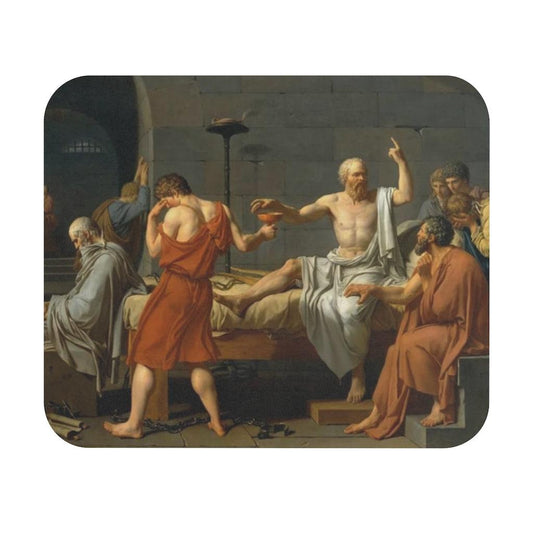 The Death Of Socrates By Jacques Louis David Mouse Pad - Art Unlimited