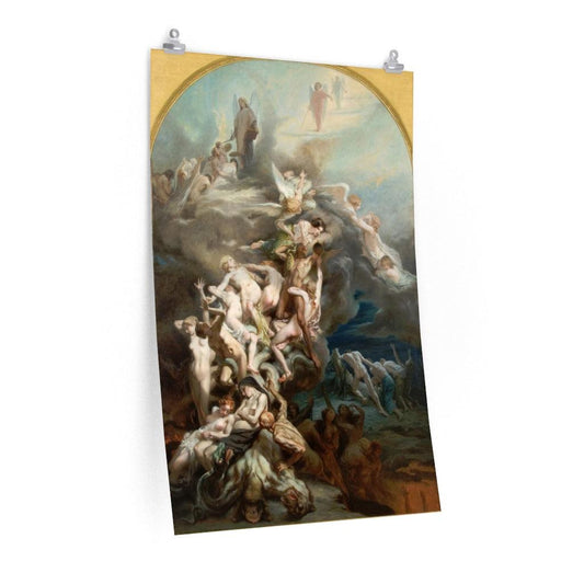 Octave Tassaert - Heaven And Hell Print Poster - Art Unlimited