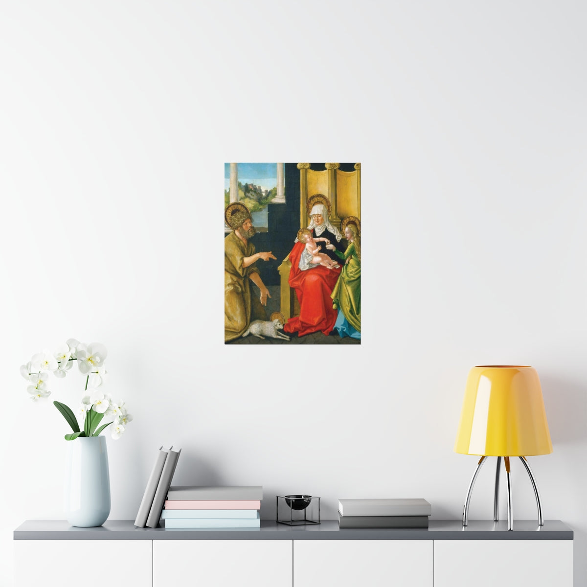 Saint Anne - Grandmother Of The Church - Patron Of Housewives Print Poster