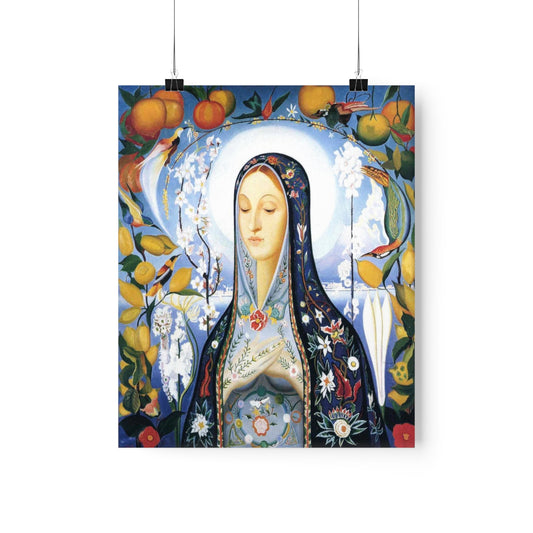 The Virgin Painting By Joseph Stella Print Poster