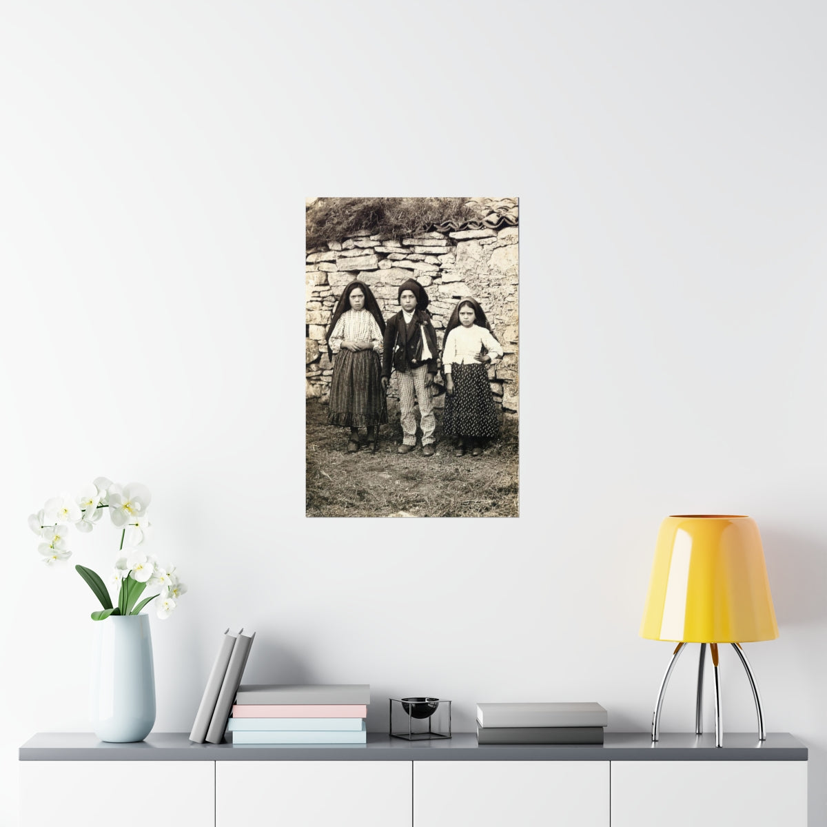 The Three Children Of Fatima Photograph Jacinta Francesco Lucia Print Poster