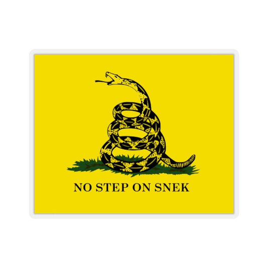 No Step On Snek Meme Gadsden Flag Sticker - Art Unlimited