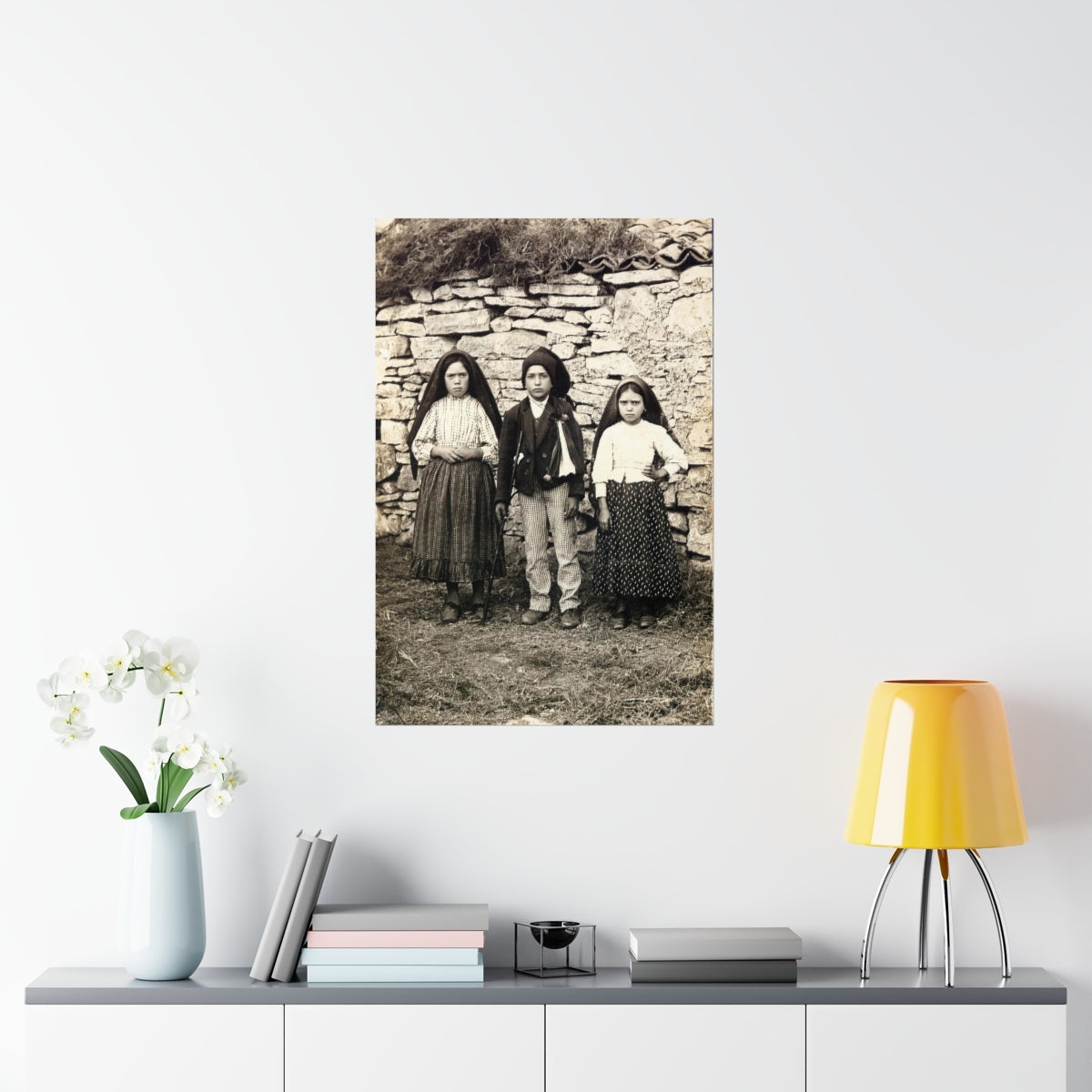 The Three Children Of Fatima Photograph Jacinta Francesco Lucia Print Poster