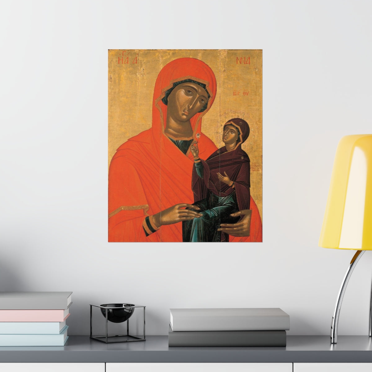 Saint Anne Grandmother Of The Church - Patron Of Housewives Print Poster