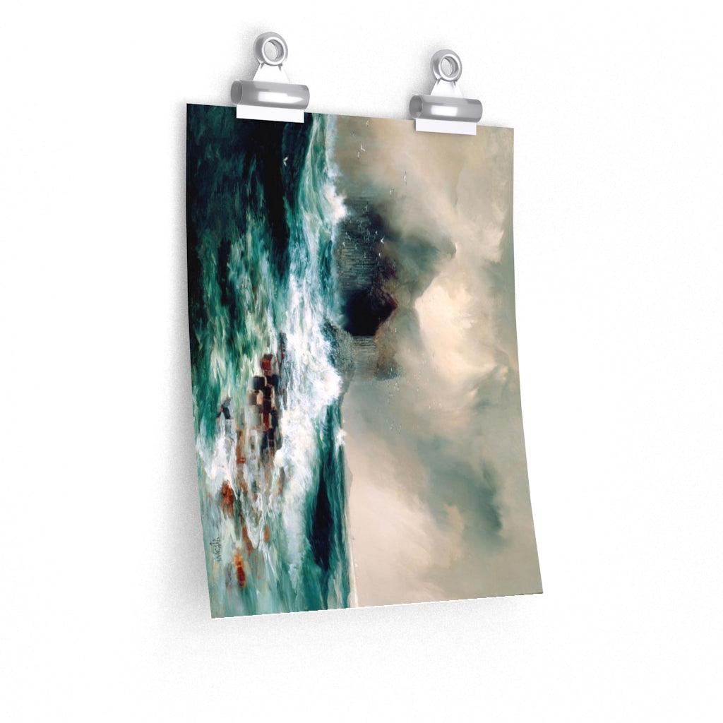 Thomas Moran Fingal's Cave Painting Print Poster - Art Unlimited