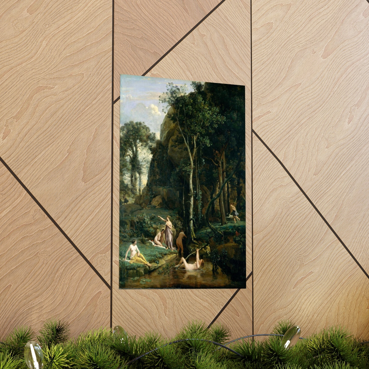 Camille Corot - Diana And Actaeon (Diana Surprised At Her Bath) Print Poster