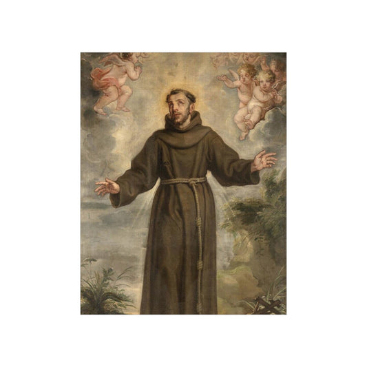 Saint Francis Of Assisi Philip Fruytiers Print Poster