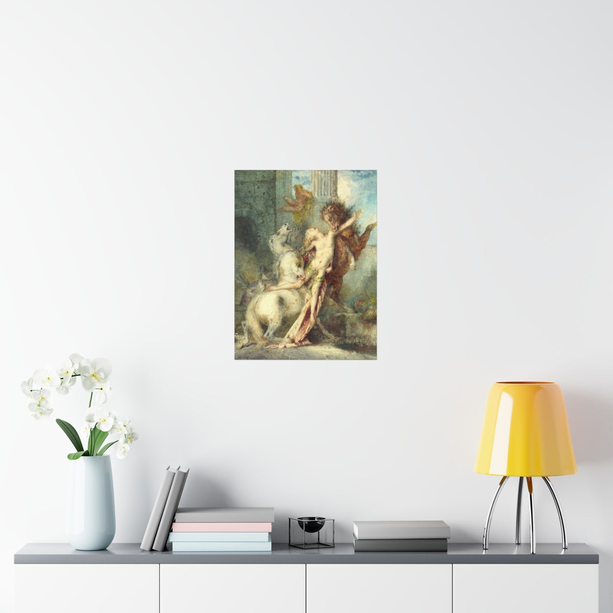 Diomedes Devoured By Horses - Gustave Moreau Print Poster