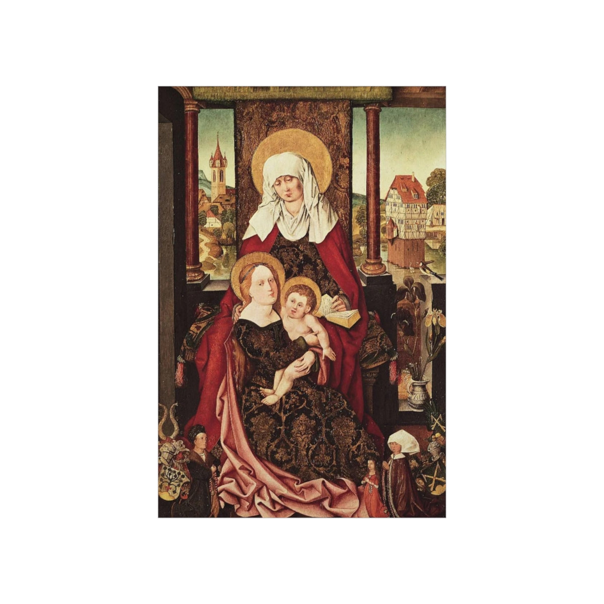 Saint Anne - Grandmother Of The Church - Patron of Housewives Print Poster