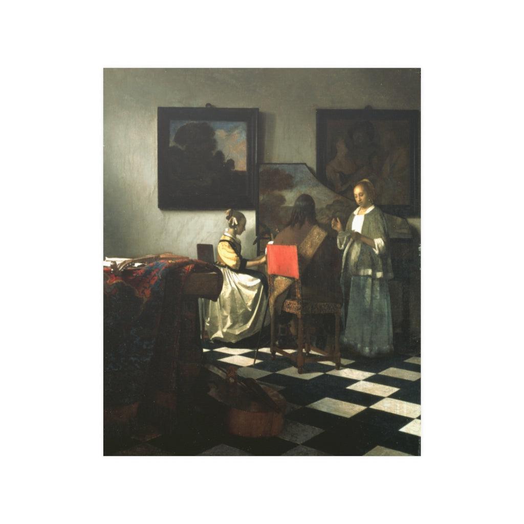 The Concert By Johannes Vermeer Print Poster - Art Unlimited