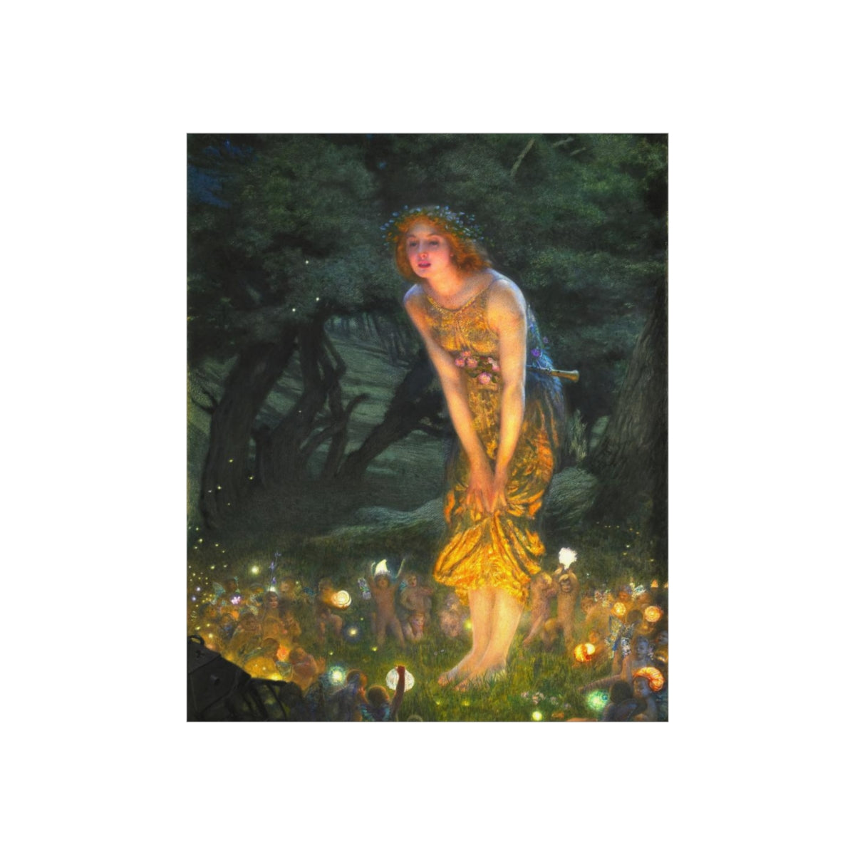 Midsummer Eve Edward Robert Hughes 1908 Print Poster