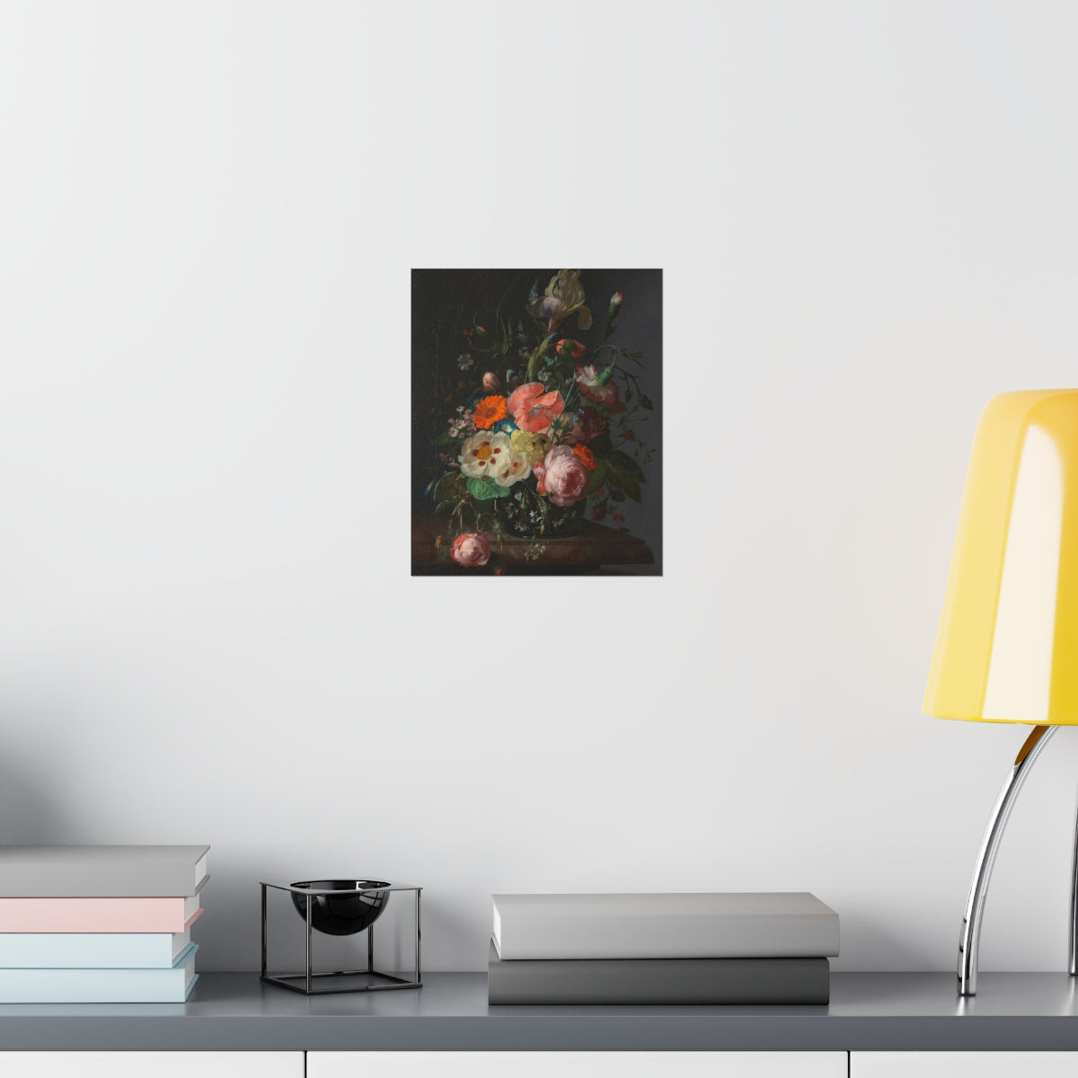 Rachel Ruysch - Still Life With Flowers On A Marble Tabletop Print Poster