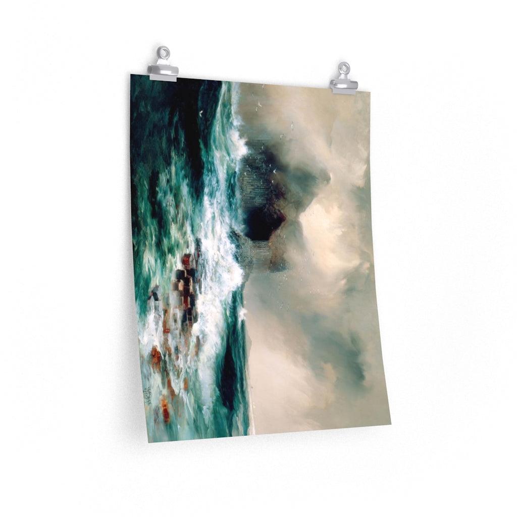Thomas Moran Fingal's Cave Painting Print Poster - Art Unlimited