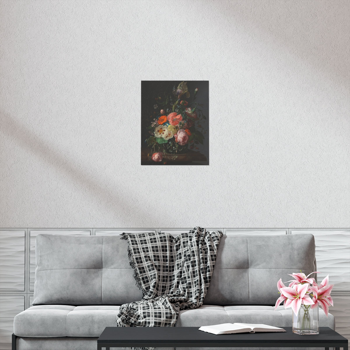 Rachel Ruysch - Still Life With Flowers On A Marble Tabletop Print Poster