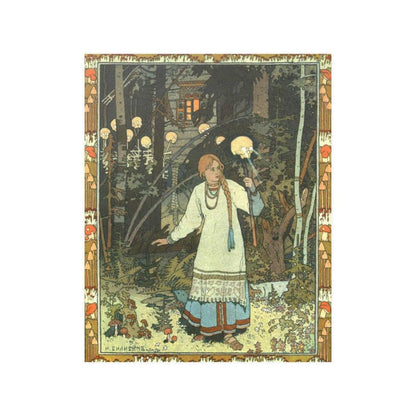 Vasilisa At The Hut Of Baba Yaga By Ivan Bilibin Print Poster - Art Unlimited