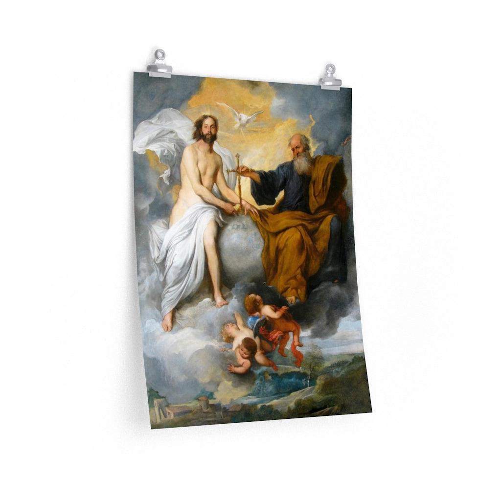 The Holy Trinity By Pietro Novelli Print Poster - Art Unlimited