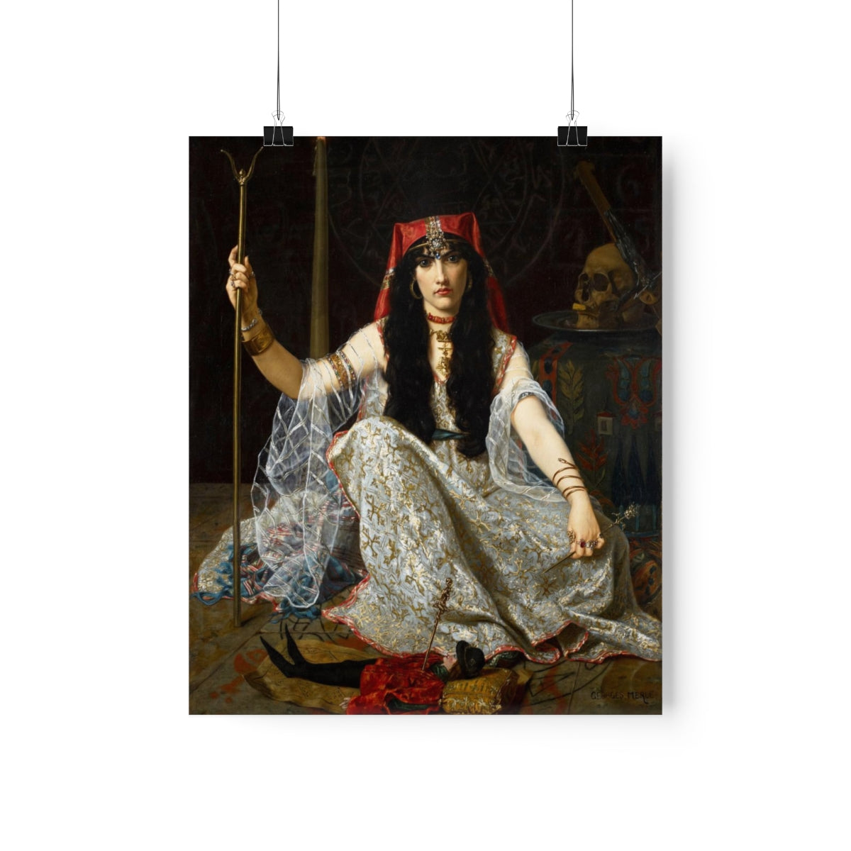 The Sorceress - L Envouteuse Witch Gothic Print Poster