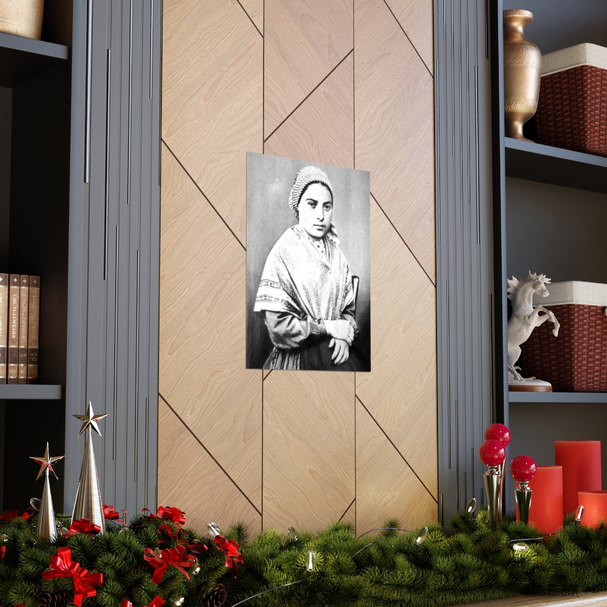 Saint Bernadette Portrait Print Poster