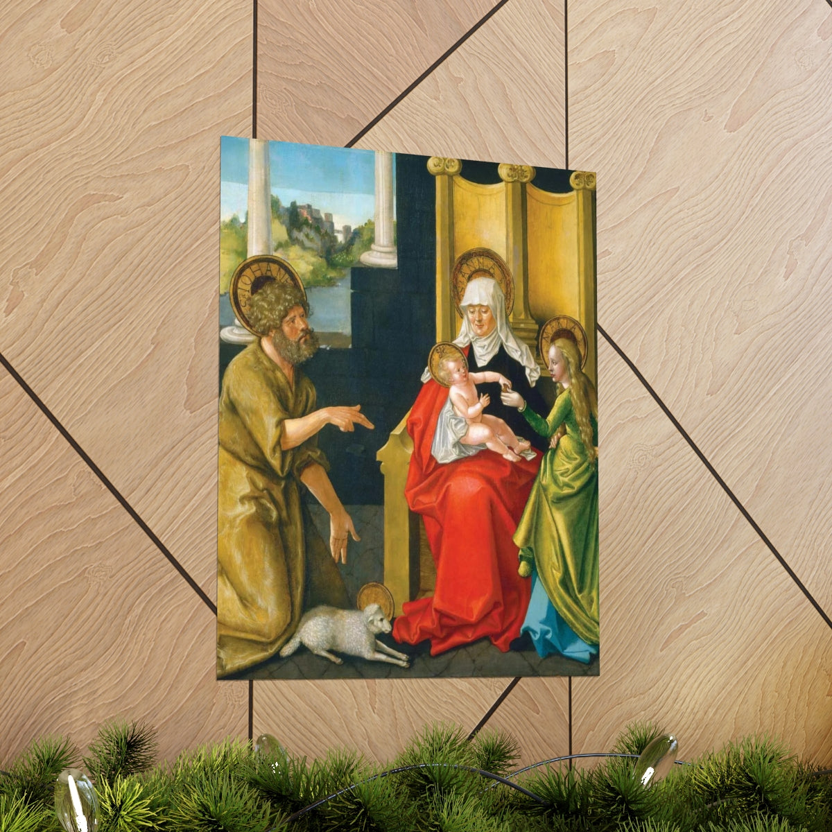 Saint Anne - Grandmother Of The Church - Patron Of Housewives Print Poster