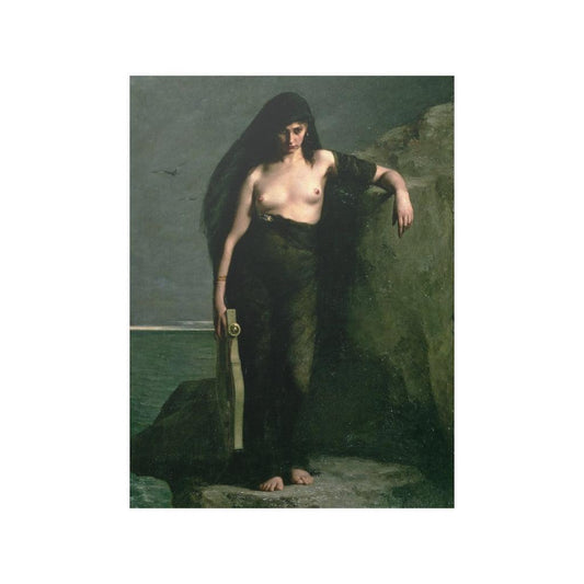 Sappho By Charles Auguste Mengin Print Poster - Art Unlimited