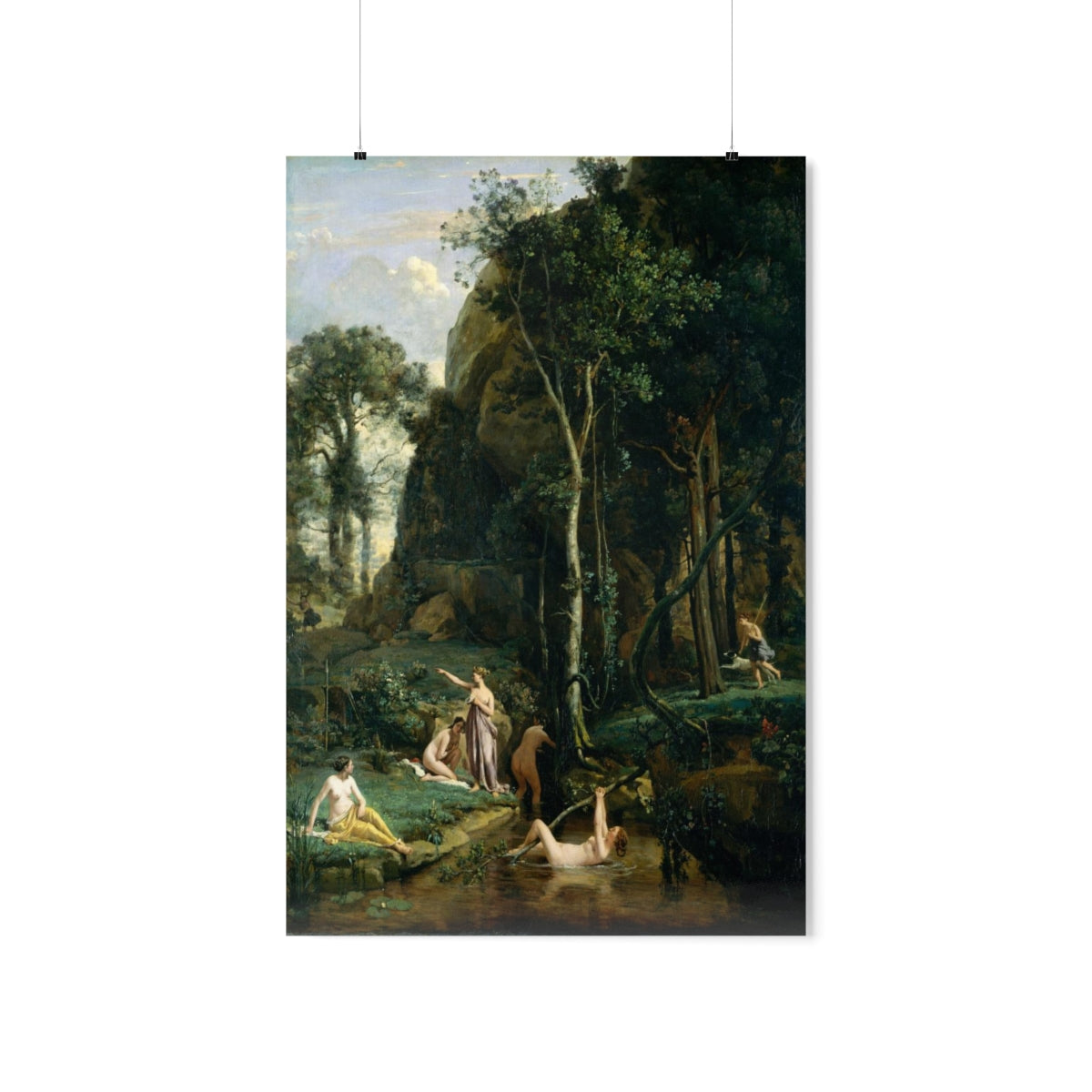 Camille Corot - Diana And Actaeon (Diana Surprised At Her Bath) Print Poster