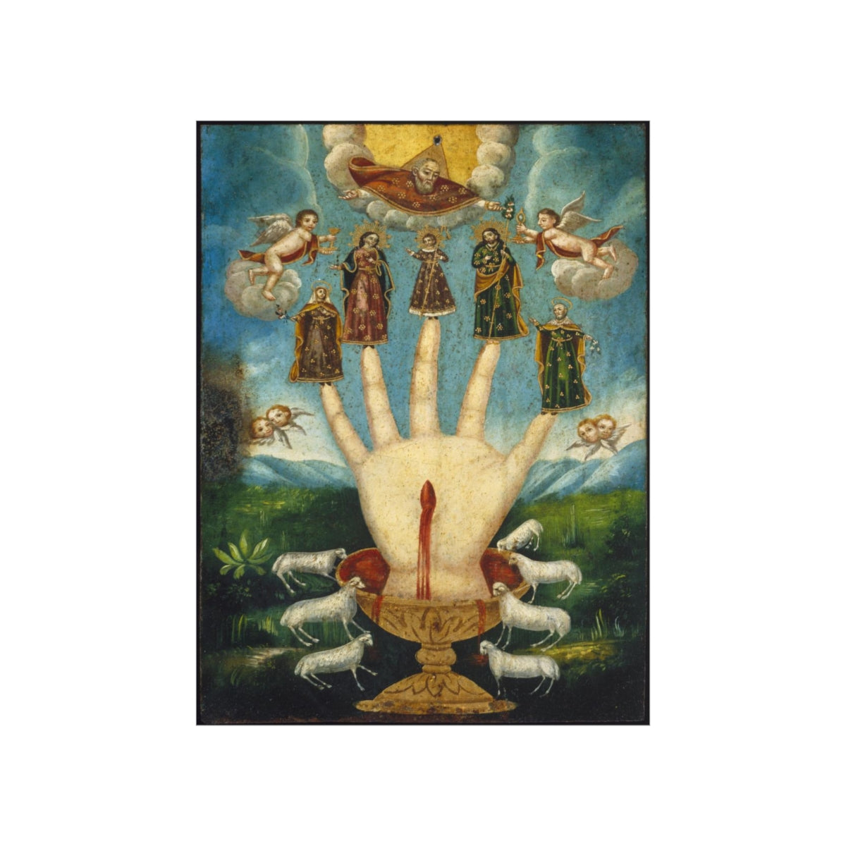 The All Powerful Hand Or The Five Persons Unknown Print Poster