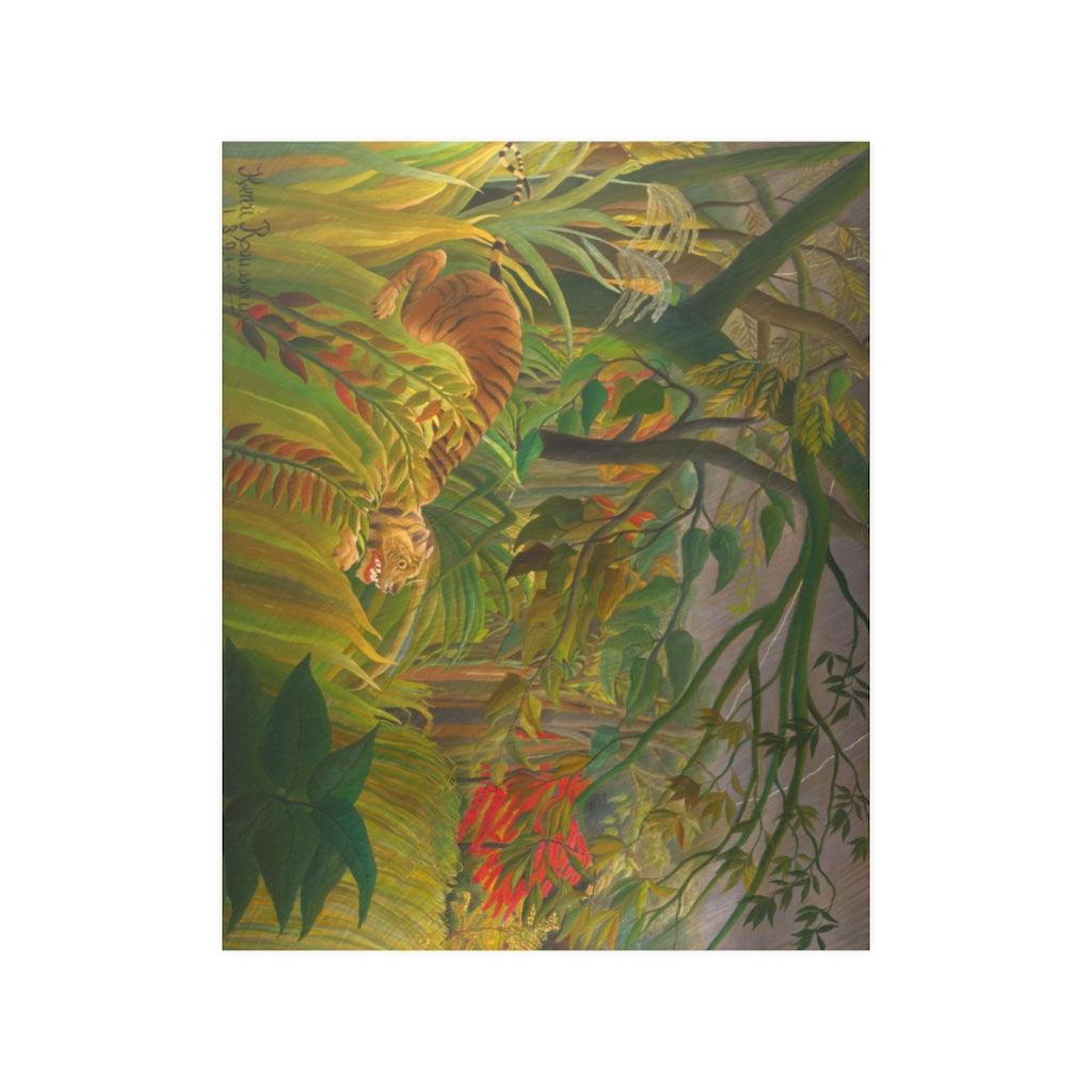 Tiger In A Tropical Storm By Henri Rousseau Print Poster - Art Unlimited