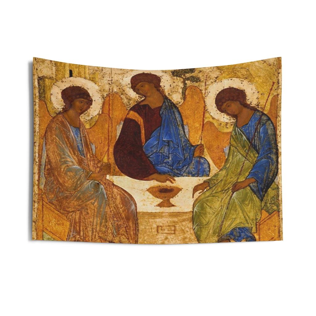The Holy Trinity By Andrei Rublev Wall Tapestry - Art Unlimited
