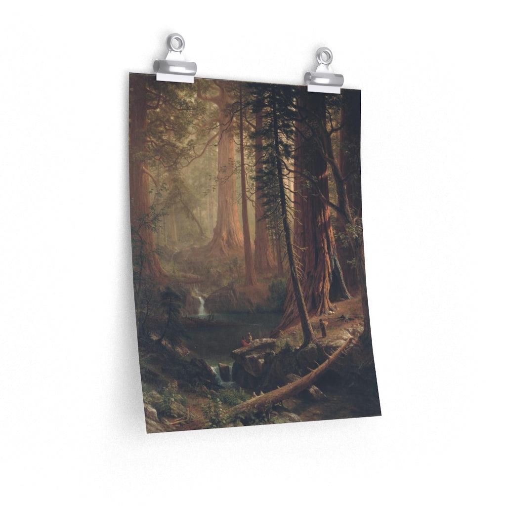 Albert Bierstadt Giant Redwood Trees Of California 1874 Print Poster - Art Unlimited
