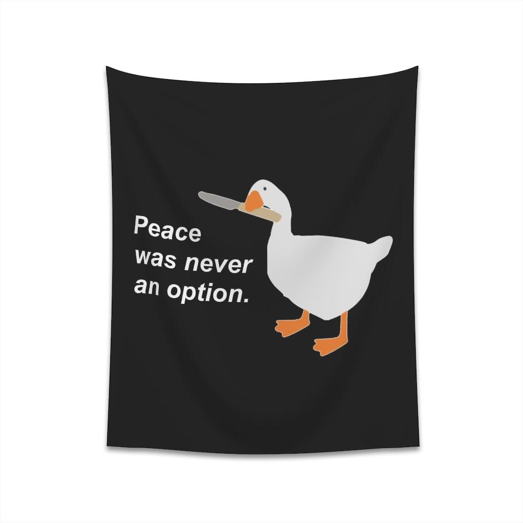 Peace Was Never An Option Wall Tapestry - Art Unlimited