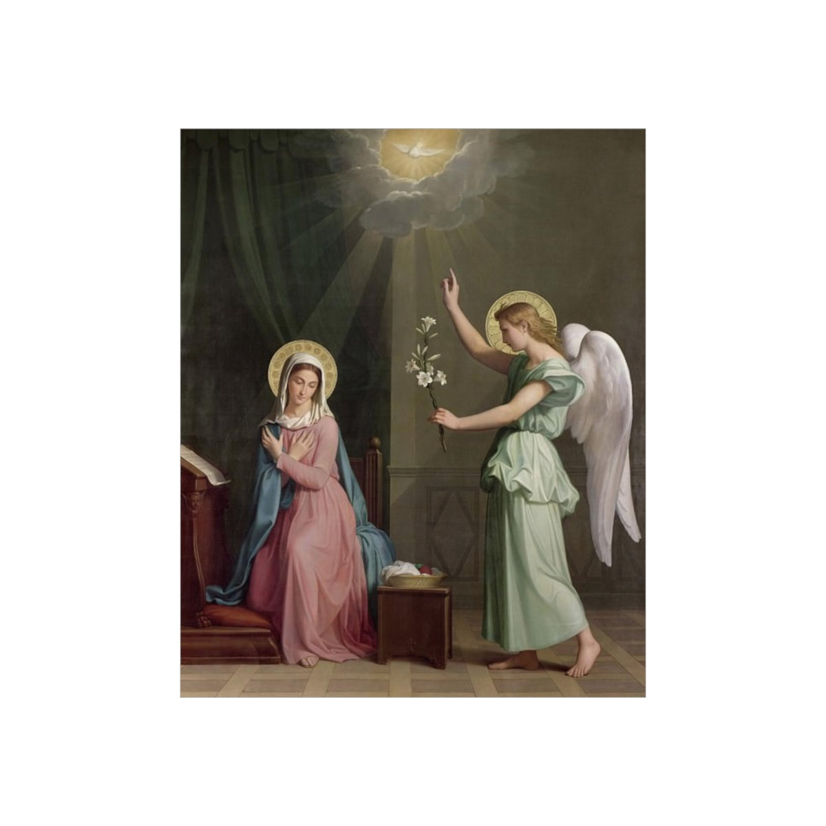 The Annunciation Auguste Pichon Print Poster