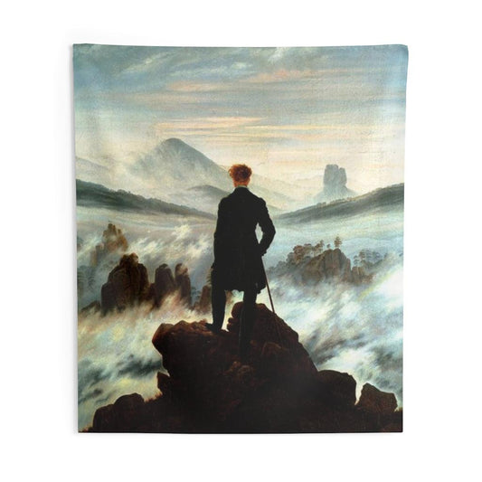 The Wanderer Above The Sea Of Fog Caspar David Friedrich Wall Tapestry - Art Unlimited