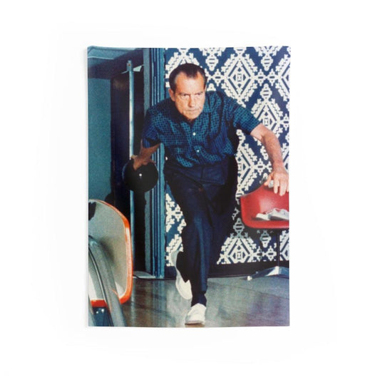 Richard Nixon Bowling Wall Tapestry - Art Unlimited