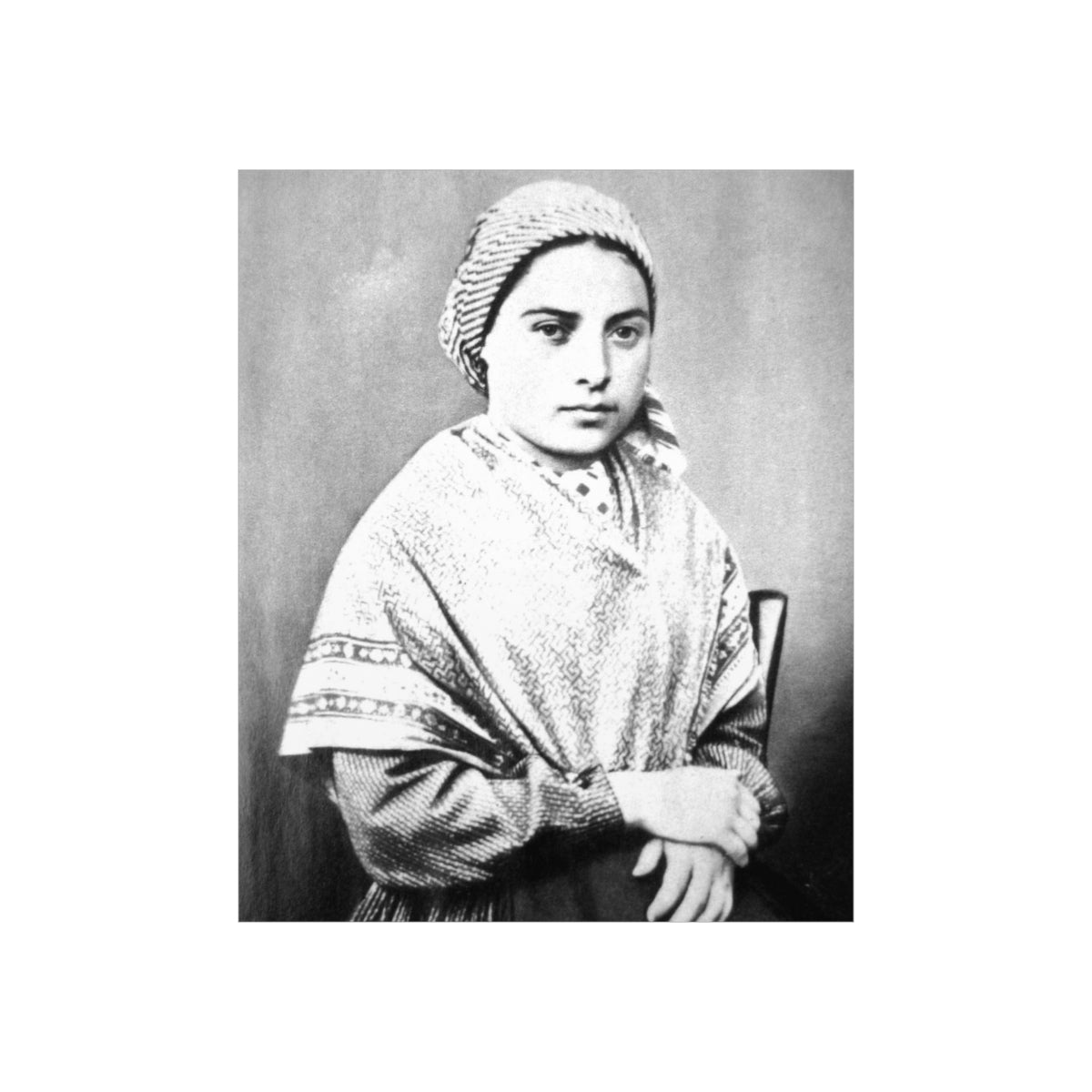 Saint Bernadette Portrait Print Poster