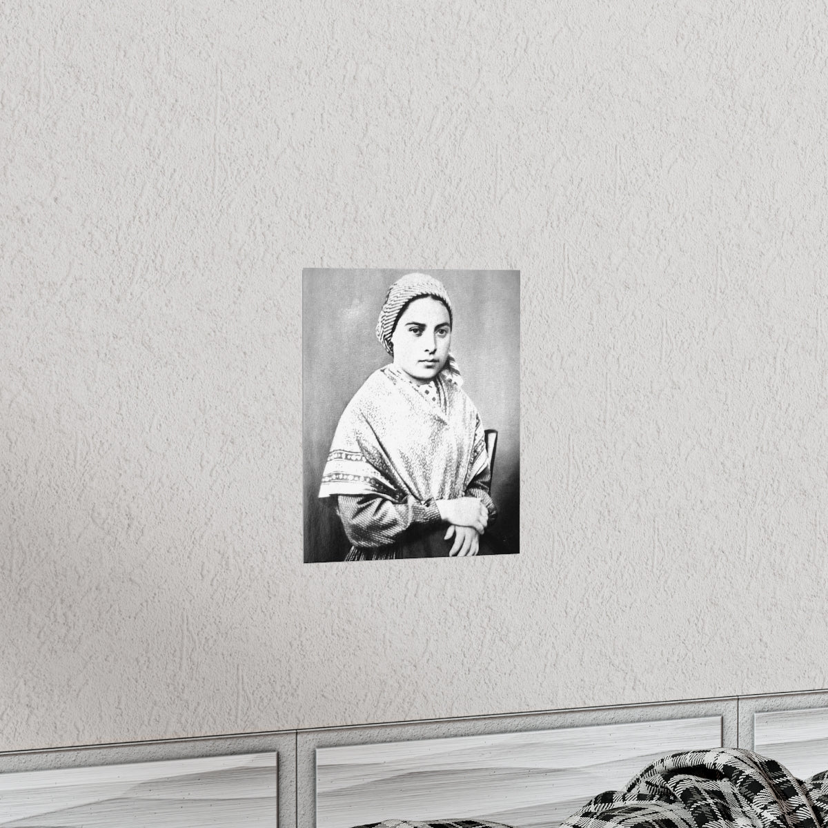 Saint Bernadette Portrait Print Poster