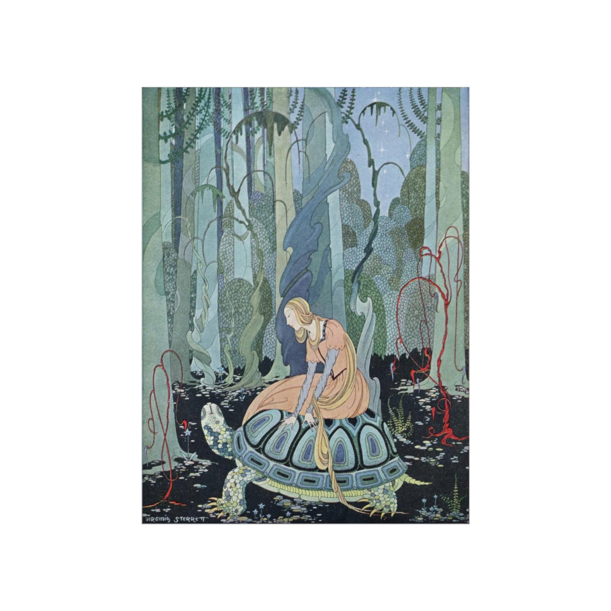 Virginia Frances Sterrett - Blondine On Tortoise Print Poster